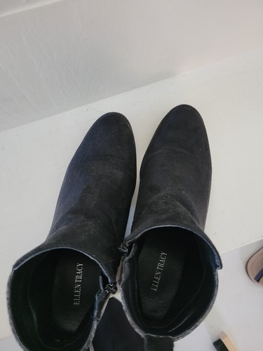 Ellen Tracy Faux Suede and Snakeskin Boots Sz 7.5 - Picture 9 of 9
