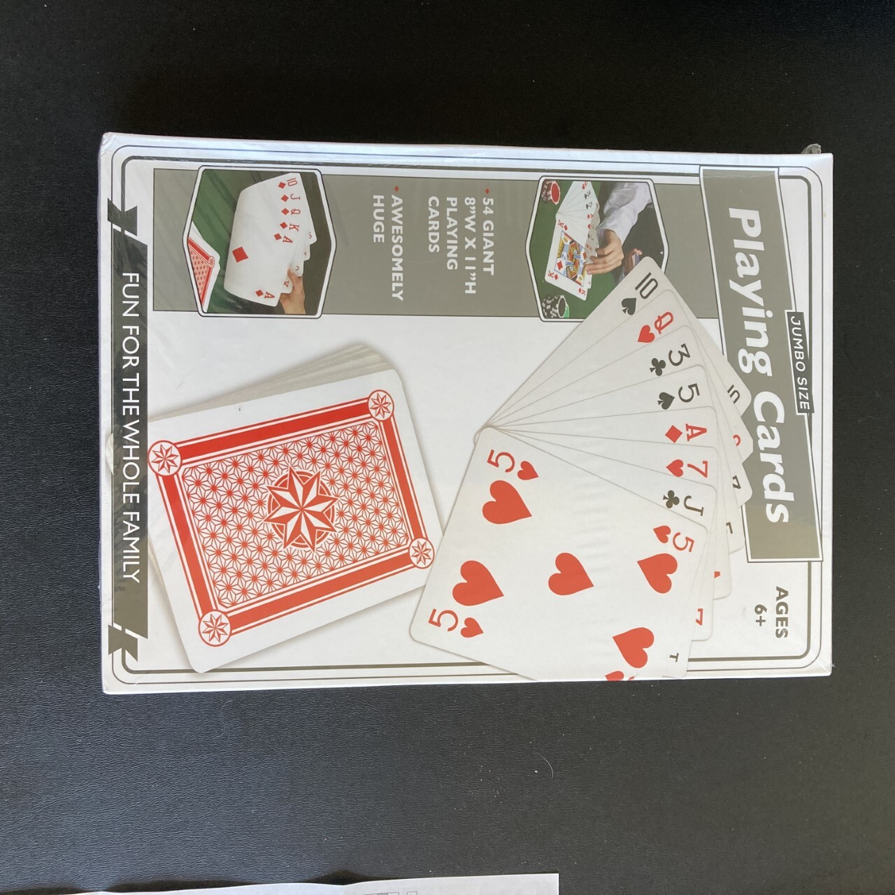 Jumbo Playing Cards Size 8 X 11 Giant Novelty Family Game Night Polka Jumbo Playing Cards Size 8 X 11 Giant Novelty Family Game Night Polka