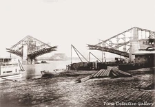 The Eads Bridge Under Construction #4, St. Louis, MO - Historic Photo Print