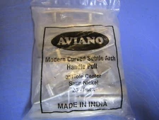 25 AVIANO Satin Nickel Subtle Arch Cabinet Hardware Handle Pull Modern Design