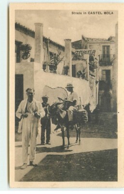 Strada la CASTEL MOLA - Mann auf einem Esel - 22570