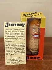 Jimmy Carter "Jimmy The Walking Peanut" Vintage Wind-Up Toy in its Original Box