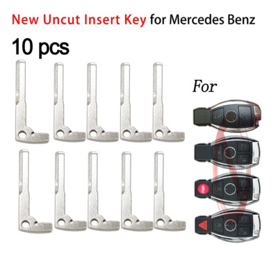 10xNew Replacement Smart Remote Car Fob Uncut Key Blade Insert for ...