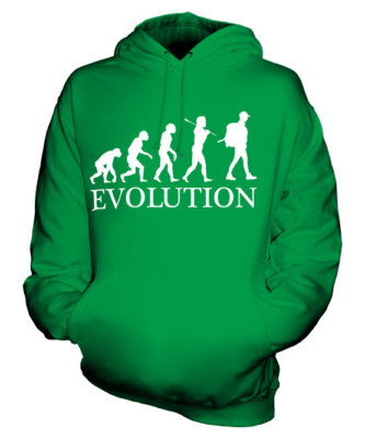 BACKPACKER EVOLUTION OF MAN UNISEX KAPUZENPULLOVER HERREN DAMEN GESCHENK WANDERER WALKER