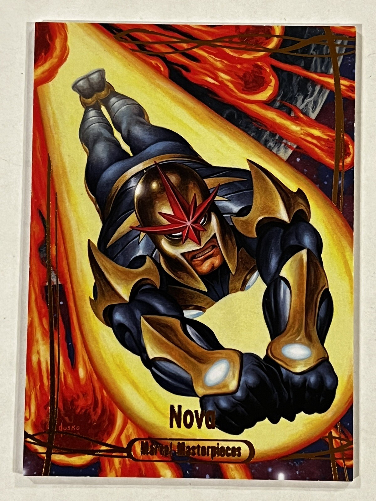 2016 Marvel Masterpieces Orange #25 Nova 34/99 Single Tier 1 NM/M😍*