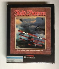 Red Baron WWI Dogfighting Action! Software Dynamix Video Game 1990 AS-IS con