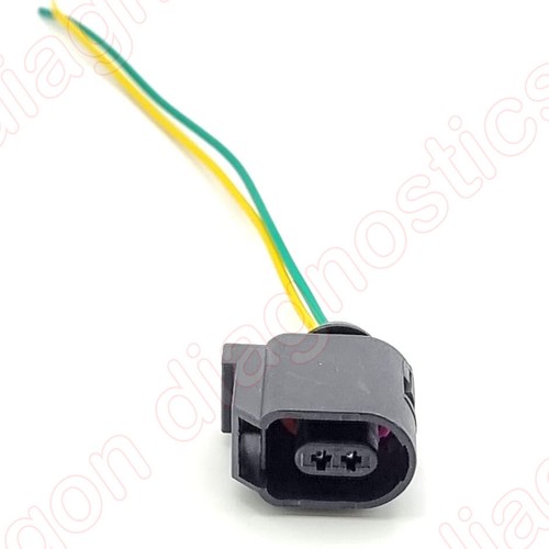 PN 6E0973702 - 2 Pin ABS Sensor Connector Plug Prewired Fits VW Audi Seat Skoda - Picture 4 of 7
