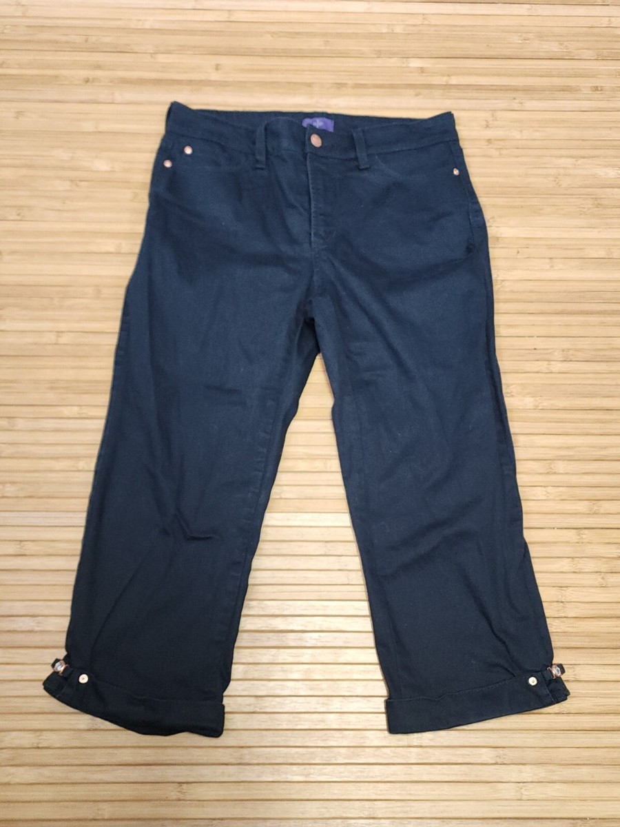 Pantalon Crop NYDJ (Not Your Daughters Jeans) - Noir Taille 8 - Cheville - Neuf Sans Étiquettes