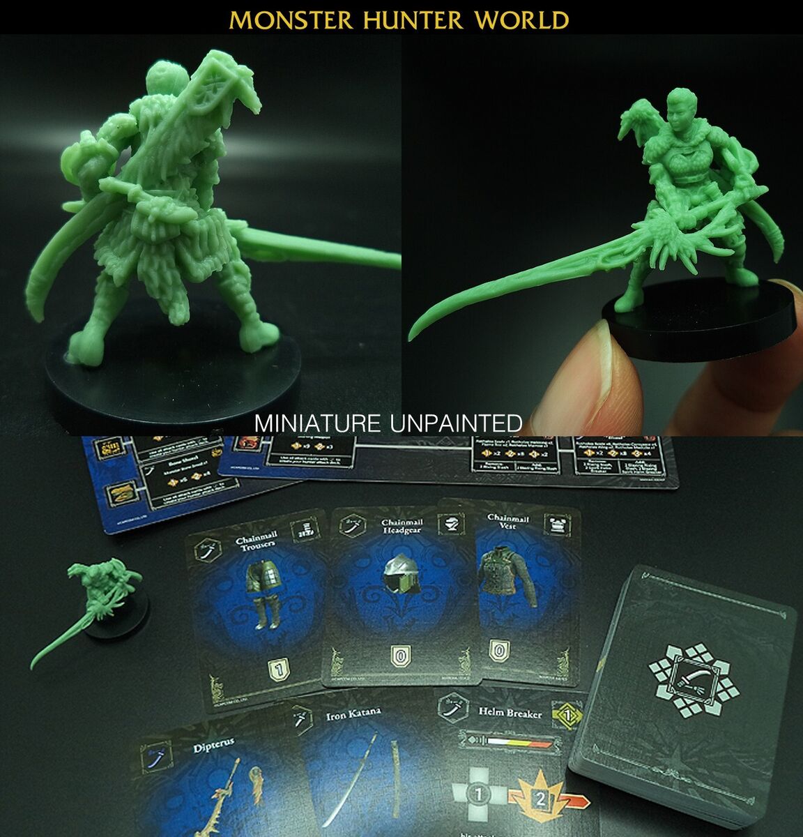 Monster Hunter World The Board Game Miniature Long Sword Monster Hunter World The Board Game Miniature Long Sword