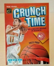 TRAE YOUNG 2019 20 Donruss Basketball CRUNCH TIME PRESS PROOF 2nd YR HAWKS SSP