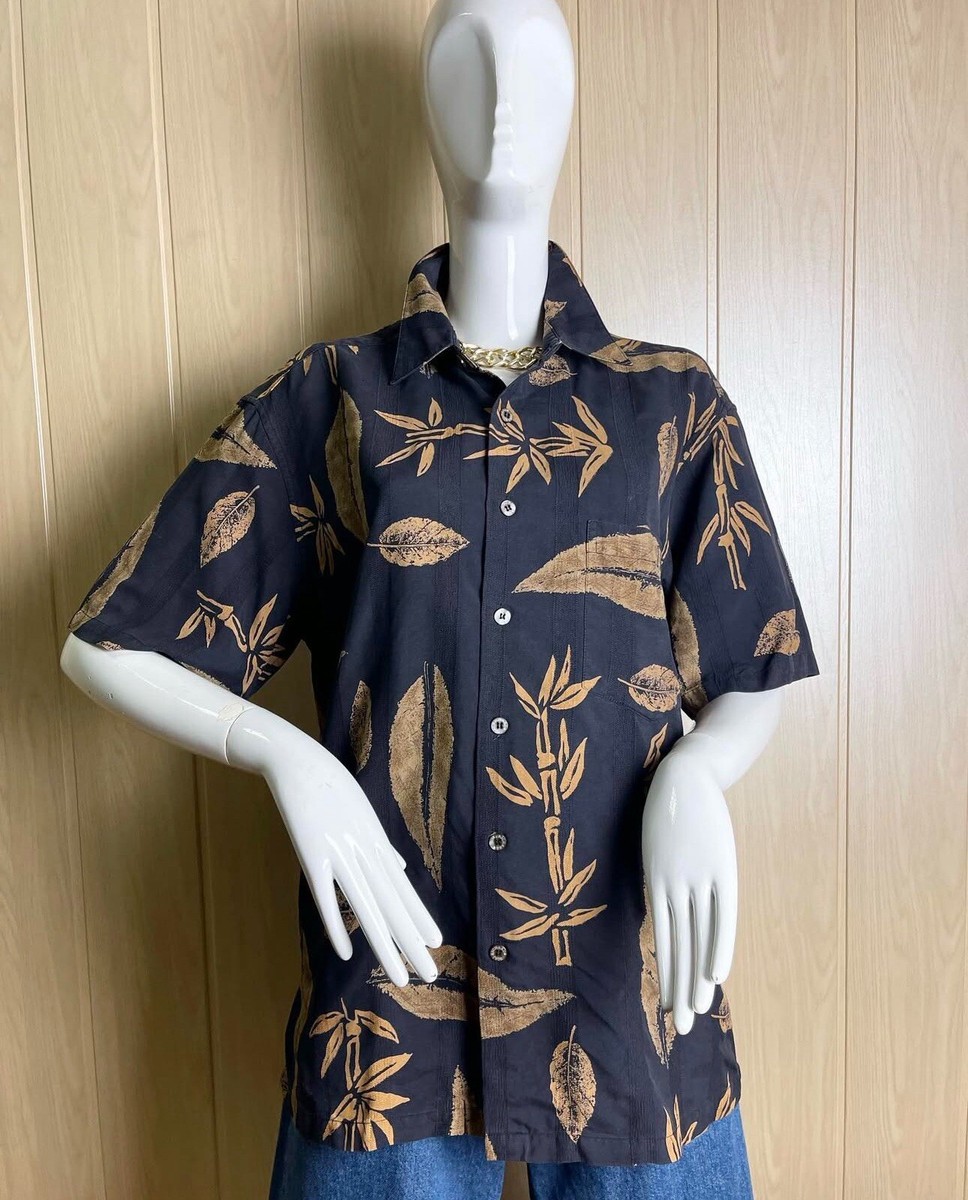 Vintage Retro Tori Richards Men's Silk 100% Shirt Size M