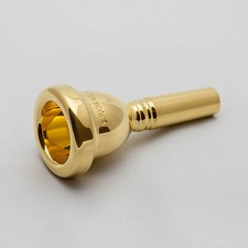 Bach 24K Gold Small Shank Trombone Mouthpiece, 6-1/2AM NEW 