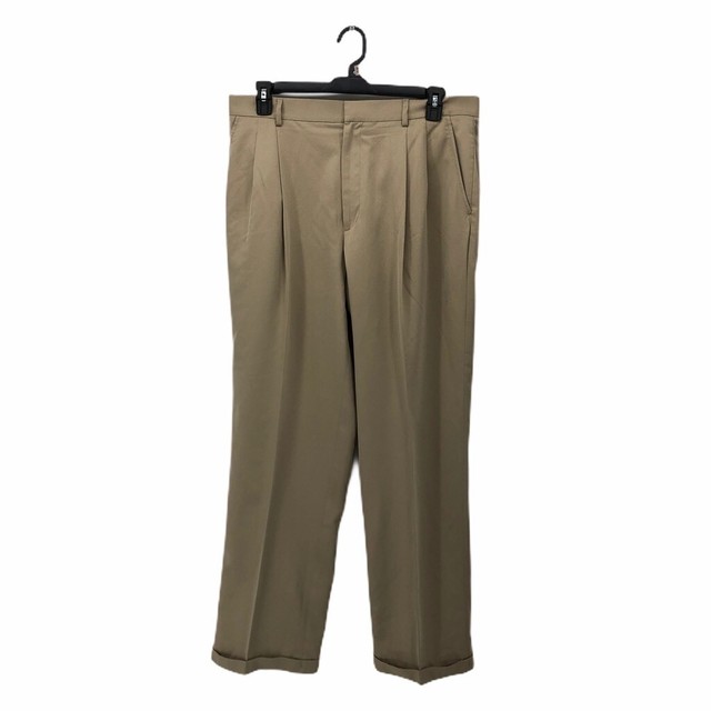 Greg Norman Mens Golf Dress Pants Beige Pleated Front Pockets 38 X 32