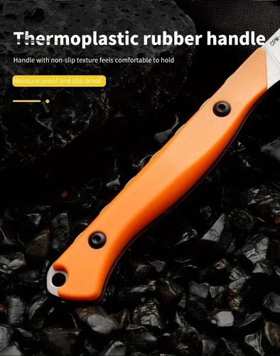 Drop Point Knife Fixed Blade Hunting Survival Camping Tactical CPM-154 Steel Cut - Picture 19 of 26