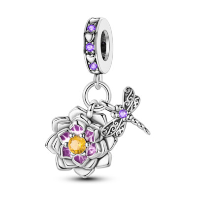 MULA Neue Dragonfly Anhänger DIY Charm AAA CZ Für Frauen Armband 925 Versilbert
