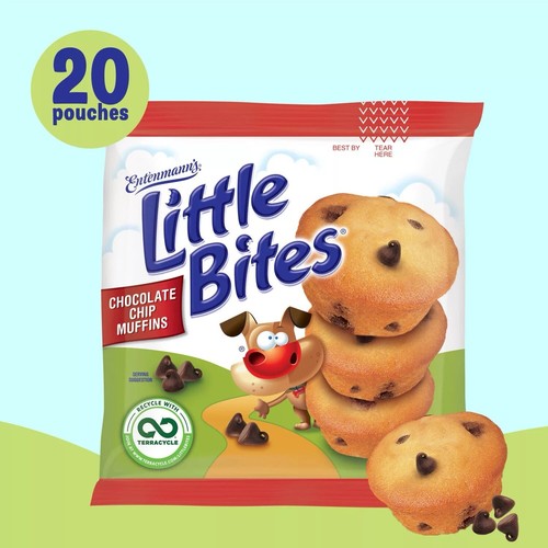 Muffins con chispas de chocolate Entenmann's Little Bites, 1,65 oz., 20 paquetes - Imagen 2 de 3