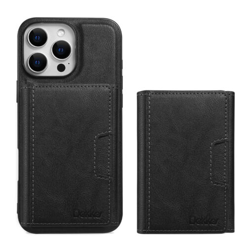 Cartera Magnética Desmontable De Lujo Flip Cover Funda De Cuero Para Móvil iPhone - Imagen 14 de 19