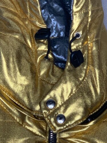 Jacke Kinder Gr. 116 Gold Kapuze Mädchen Mantel - Bild 12 von 15