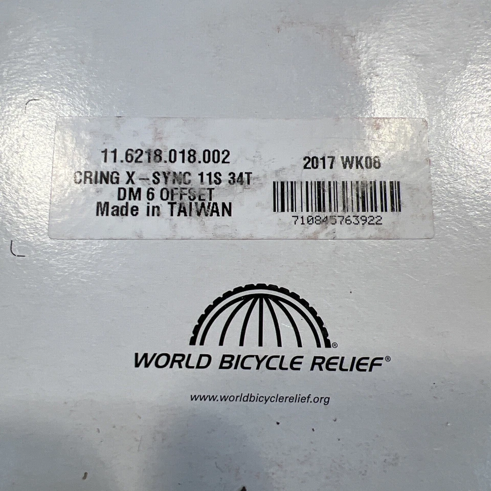 Plato SRAM 34t montaje directo 6 mm desplazado 11s X-Sync negro Foto 4 de 4