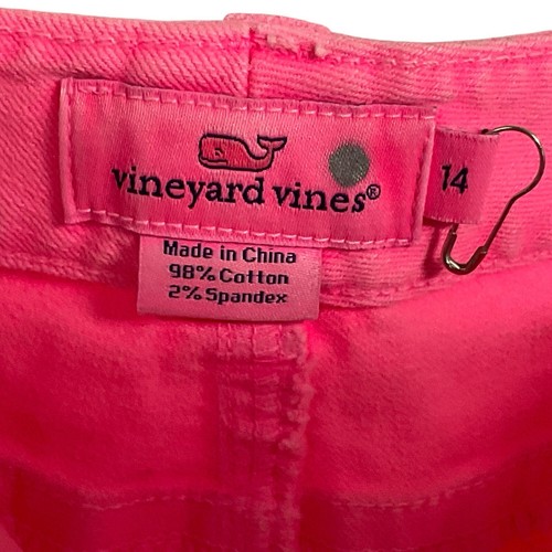 Neu ohne Etikett Vineyard Vines Highlighter rosa Jeans Damengröße 14, 5 Taschen, 2P0149 - Bild 7 von 9