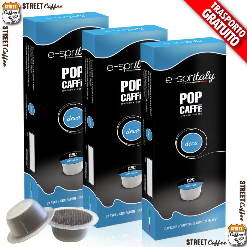 200 Cialde Capsule Compatibili Caffitaly Caffè POP E-SPRITALY Decaffeinato Deca*