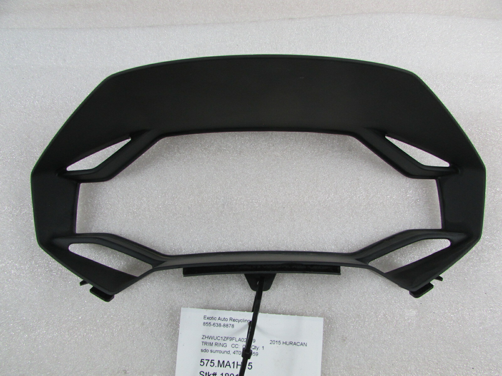 Lamborghini Huracan, Speedometer Surround Bezel, Used, P/N 4T0827059