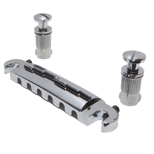 Quality guitar wrap over / around bridge Tailpiece BM116 in chrome black gold - Picture 5 of 18