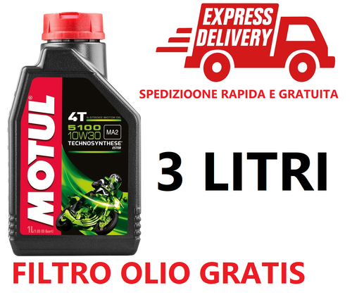 3 LITRI OLIO MOTORE + FILTRO OLIO MOTO GUZZI V50 MONZA II 500 86/04-88 - Afbeelding 1 van 2