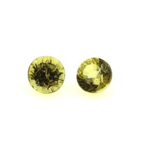 Pierres et Minéraux. 0.71 cts 2 GRENAT Grossulaire Jaune. IF Afrique.