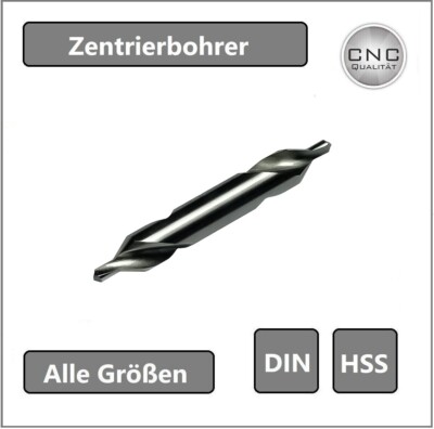 CNC QUALITÄT Zentrierbohrer HSS - Anbohrer 1,0 / 1,25 / 1,6 / 2,0 / 2,5 / 3,15 