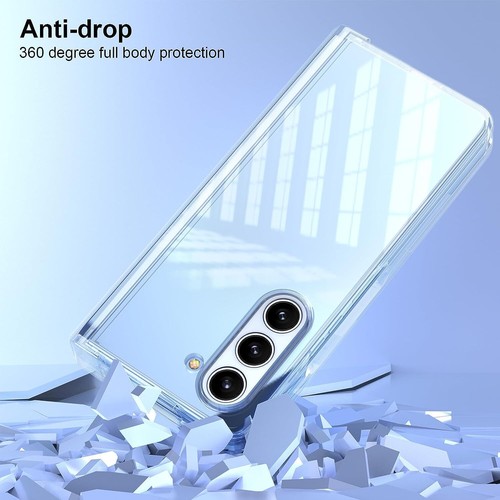 For Samsung Galaxy Z Fold 7 6 5 4 Crystal Slim Hinge Protection Clear Case Cover - Picture 4 of 9