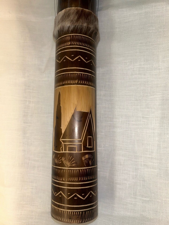 Madagascar Valiha Zither Tube Bamboo 12 String 23” Harp African