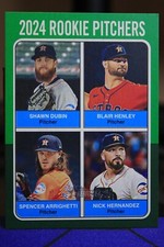 2024 Topps Heritage High Number Astros Rookie Pitchers GREEN