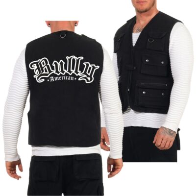Weste mit vielen Taschen American Bully Logo doglover dogmum Hunde Rasse Züchter