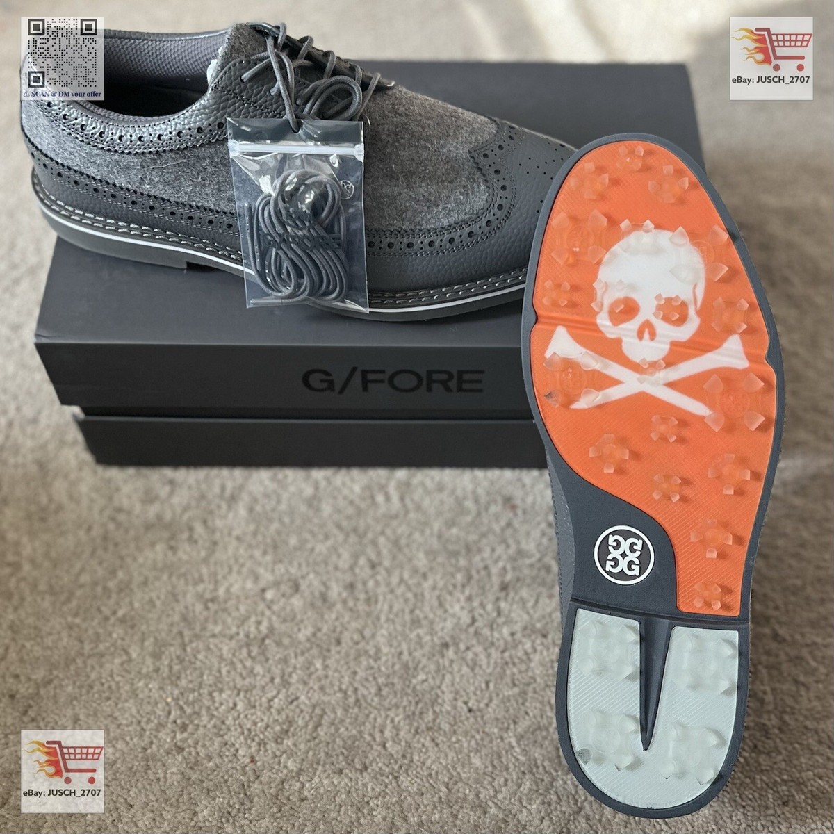 シューズ(男性用) G/Fore Wingtip Longwing GolfSneaker G/Fore Wingtip Longwing GolfSneaker