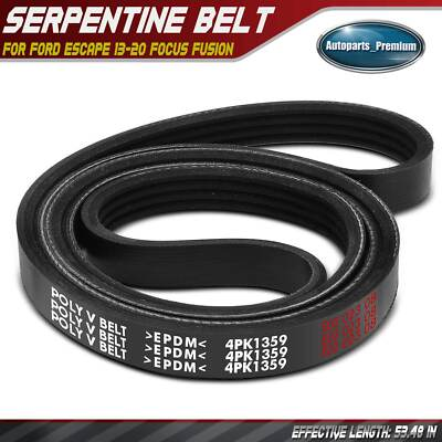 #ad #ad 53.48quot; Serpentine Belt for Ford Escape 13 20 Focus Fusion Transit Connect GMC $11.38