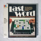 Vintage Last Word Family Board Game Milton Bradley 1985 Complete