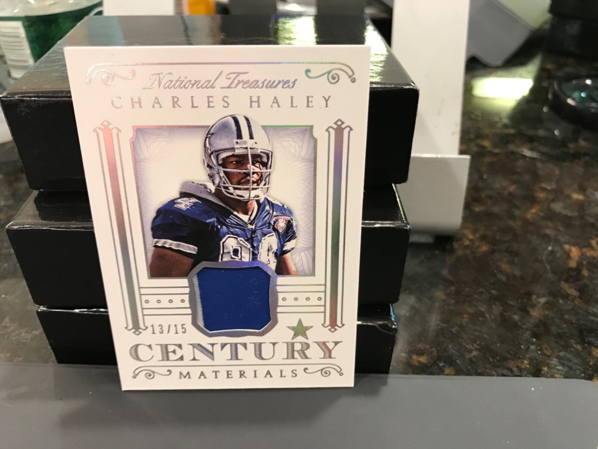 National Treasures Century Materials Jersey Cowboys Charles Haley 13/15 2015