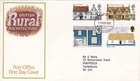 GB 1970 British Rural Architecture FDC Bureau cancel typed + enclosure