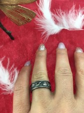 VINTAGE STERLING SILVER 925 WEDDING BAND RING 4.7GRAMS SZ 6.5