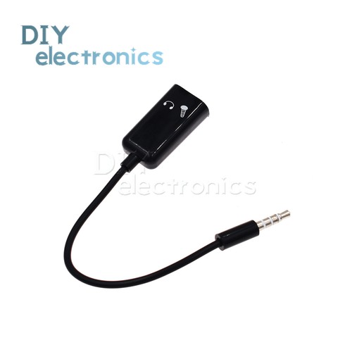 3.5mm Male To 2 Female Splitter Audio Stereo AUX Earphone Mic Connector US - Photo 4/8