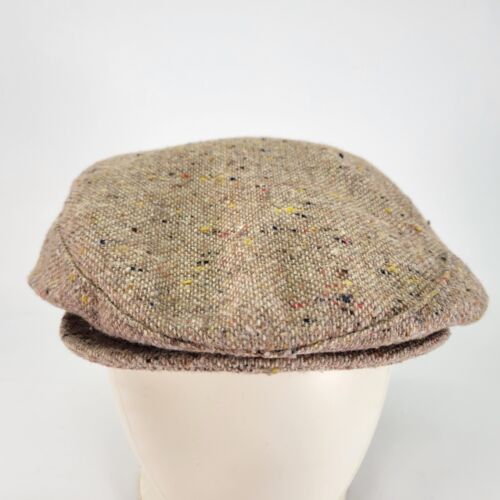 Stetson Konfetti Tweed Cabbie Mütze Kappe groß Wollmischung Zeitungsjunge Gatsby Vintage - Bild 4 von 10