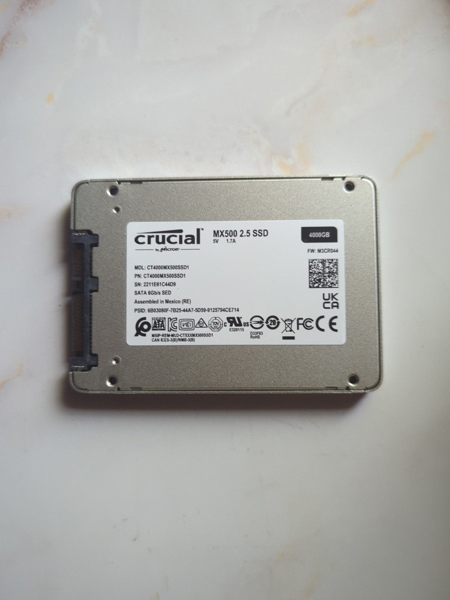 CRUCIAL SSD 【4TB】(4000GB) MX500 2.5 SSD Crucial MX500 4TB 3D NAND SATA 2.5-inch 7mm (with 9.5mm