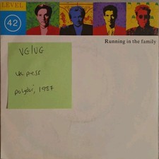 Level 42 Running In The Family Vinyl Record 7" VG/VG POSP 842 1987