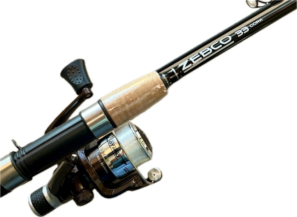 MITCHELL GT PRO Spinning Reel w Rear Drag 5.5:1 Ratio  w ZEBCO 33 Light Cork Rod - Image 2 of 4