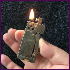 Retro Kerosene Flint Side Pressure Ignition Cigarette Lighter Gasoline Ditch