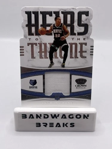 2020 Crown Royale Desmond Bane HT-BAN Heirs to the Throne Patch Rookie RC