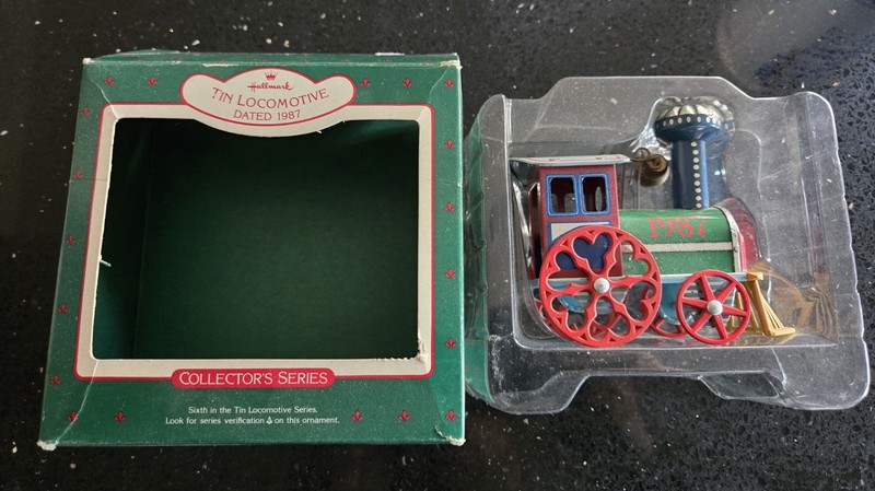 Vintage Hallmark Tin Locomotive Keepsake Ornament 1987
