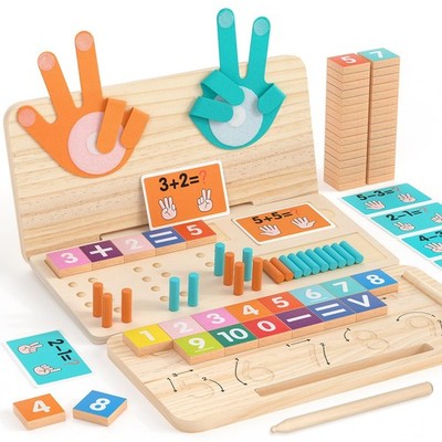 Montessori Math Learning Toy   Number Blocks, Counting Orange and Blue