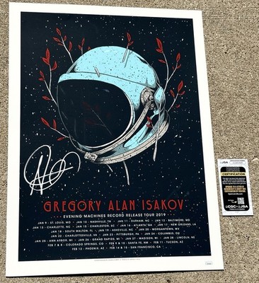 GREGORY ALAN ISAKOV SIGNED Poster JSA COA 2019 Tour | eBay